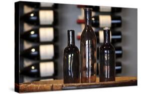 Three Wine Bottles-Matt Freedman-Stretched Canvas