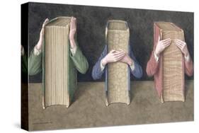 Three Wise Books, 2005-Jonathan Wolstenholme-Stretched Canvas