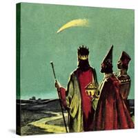 Three Wise Men-English School-Stretched Canvas