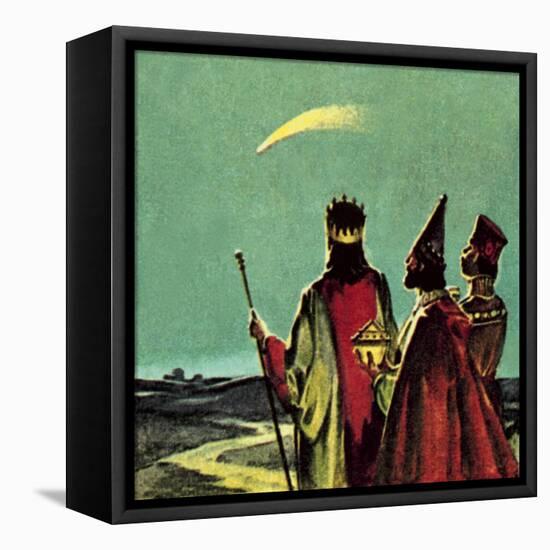Three Wise Men-English School-Framed Stretched Canvas