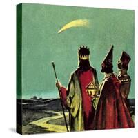 Three Wise Men-English School-Stretched Canvas