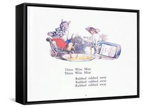 Three Wise Mice, Three Wise Mice-Walton Corbould-Framed Stretched Canvas