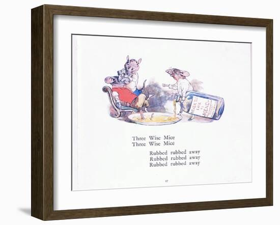 Three Wise Mice, Three Wise Mice-Walton Corbould-Framed Giclee Print