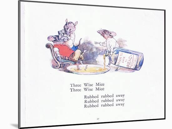 Three Wise Mice, Three Wise Mice-Walton Corbould-Mounted Giclee Print