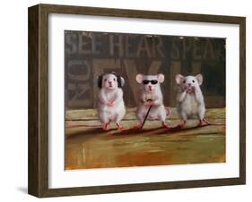 Three Wise Mice-Lucia Heffernan-Framed Art Print