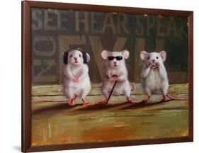 Three Wise Mice-Lucia Heffernan-Framed Art Print