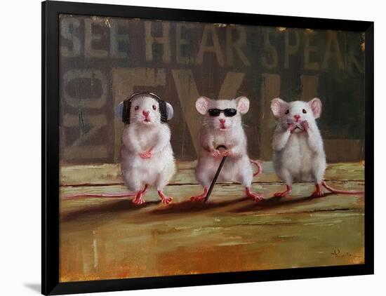 Three Wise Mice-Lucia Heffernan-Framed Art Print