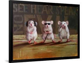 Three Wise Mice-Lucia Heffernan-Framed Art Print