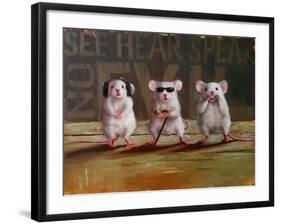 Three Wise Mice-Lucia Heffernan-Framed Art Print