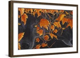 Three Wolves-Graeme Stevenson-Framed Giclee Print