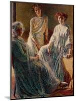 Three Women. All Three Dinged in White, They Symbolize the Three Ages of Life, 1909-1910 (Painting)-Umberto Boccioni-Mounted Giclee Print