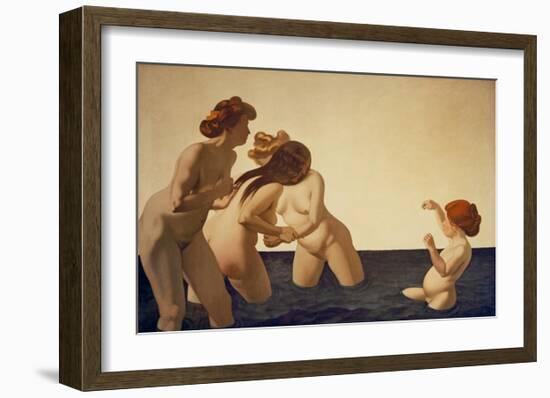 Three Women and a Girl-Félix Vallotton-Framed Giclee Print
