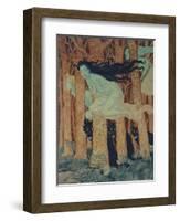 Three Women and Three Wolves-Eugene Grasset-Framed Giclee Print