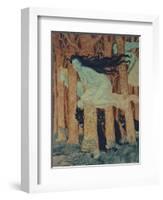 Three Women and Three Wolves-Eugene Grasset-Framed Giclee Print