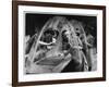 Three Women Assemble Aircraft Gun Turrets-null-Framed Art Print