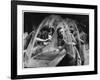 Three Women Assemble Aircraft Gun Turrets-null-Framed Art Print