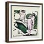 Three Women Bathing, 1911-12-Ernst Ludwig Kirchner-Framed Giclee Print