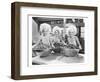 Three Women Bowls of Donuts-null-Framed Art Print