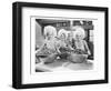 Three Women Bowls of Donuts-null-Framed Art Print