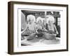 Three Women Bowls of Donuts-null-Framed Art Print