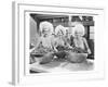 Three Women Bowls of Donuts-null-Framed Art Print