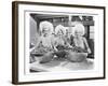 Three Women Bowls of Donuts-null-Framed Art Print