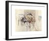 Three Women in Conversation on a Terrace-Giovanni Boldini-Framed Premium Giclee Print