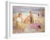 Three Women on the Beach; Trois Femmes a La Plage-Henri Lebasque-Framed Giclee Print