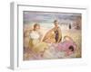 Three Women on the Beach-Henri Lebasque-Framed Giclee Print