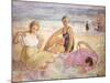 Three Women on the Beach-Henri Lebasque-Mounted Giclee Print