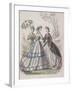 Three Women Wearing the Latest Fashions, One of the Women Is Shading Herself with a Parasol, 1864-null-Framed Giclee Print