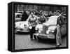 Three Women with a Sunbeam Talbot, Monte Carlo Rally, 18th January 1954-null-Framed Stretched Canvas