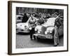 Three Women with a Sunbeam Talbot, Monte Carlo Rally, 18th January 1954-null-Framed Photographic Print