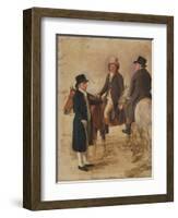 Three Worthies of the Turf at Newmarket, C.1804: John Hilton, Judge of the Canvas)-Benjamin Marshall-Framed Giclee Print