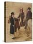 Three Worthies of the Turf at Newmarket, C.1804: John Hilton, Judge of the Canvas)-Benjamin Marshall-Stretched Canvas