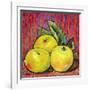 Three Yellow Apples-Blenda Tyvoll-Framed Art Print