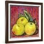 Three Yellow Apples-Blenda Tyvoll-Framed Art Print