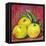 Three Yellow Apples-Blenda Tyvoll-Framed Stretched Canvas