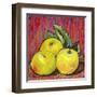 Three Yellow Apples-Blenda Tyvoll-Framed Art Print