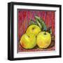 Three Yellow Apples-Blenda Tyvoll-Framed Art Print