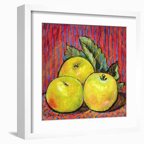 Three Yellow Apples-Blenda Tyvoll-Framed Art Print