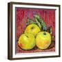 Three Yellow Apples-Blenda Tyvoll-Framed Art Print