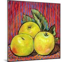 Three Yellow Apples-Blenda Tyvoll-Mounted Art Print