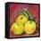 Three Yellow Apples-Blenda Tyvoll-Framed Stretched Canvas