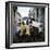 Three Young Boys Posing Against Old White American Car, Havana, Cuba, West Indies, Central America-Lee Frost-Framed Photographic Print