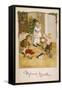 Three Young Children Play with Their Christmas Presents-Pauli Ebner-Framed Stretched Canvas