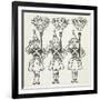 Three Young Girls, Dressed in Handsome Red Uniforms Trimmed With Gold ...'-William Denslow-Framed Giclee Print