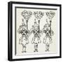 Three Young Girls, Dressed in Handsome Red Uniforms Trimmed With Gold ...'-William Denslow-Framed Giclee Print