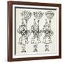 Three Young Girls, Dressed in Handsome Red Uniforms Trimmed With Gold ...'-William Denslow-Framed Giclee Print