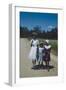 Three Young Girls in Collared Dresses, Edisto Island, South Carolina, 1956-Walter Sanders-Framed Photographic Print